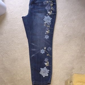 Embroidered jeans